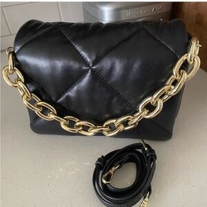 STAND STUDIO BRYNN QUILTED LEATHER BAG✨ NWT - Black